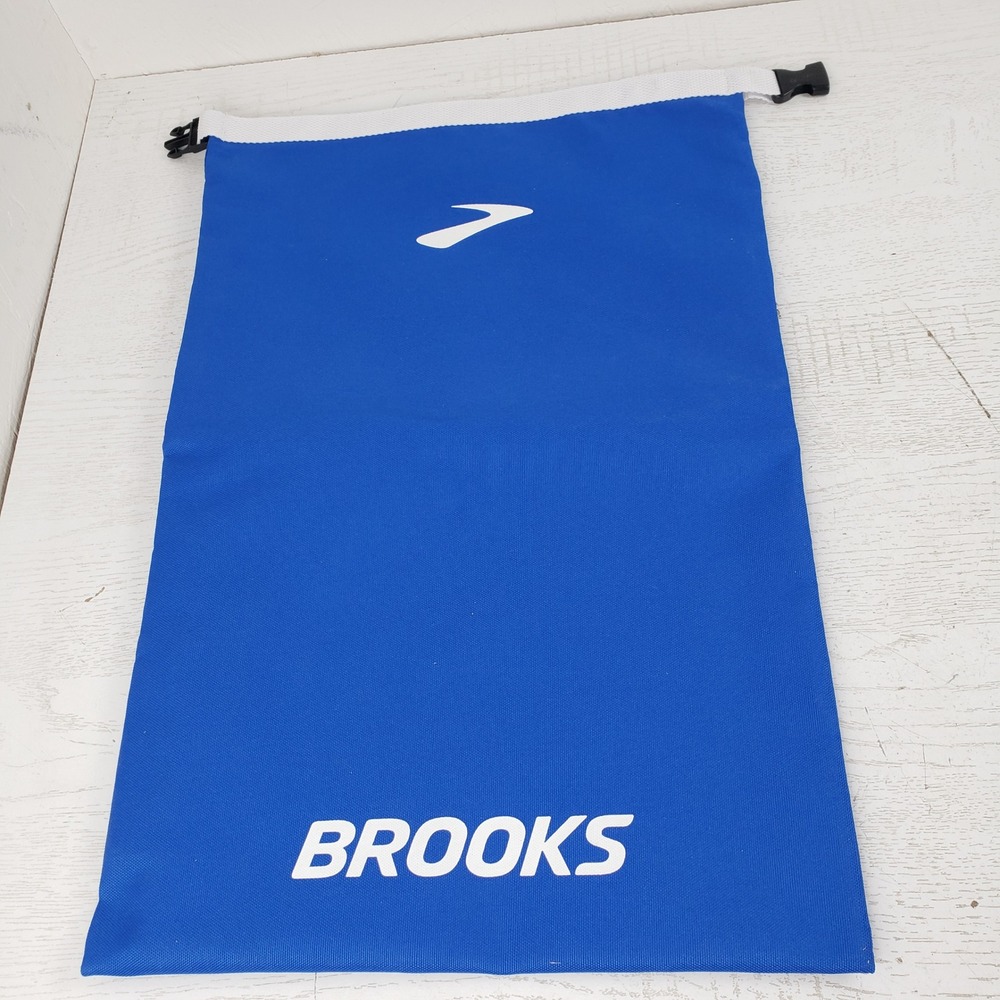 Brooks Running Shoe Gear Bag Royal Blue Roll Top Buckle Closure Waterproof